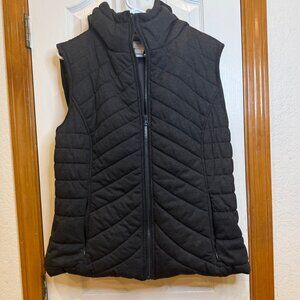 Chico's Hooded Puffer Vest, Black, size L (Chico's 2) - excellent condition